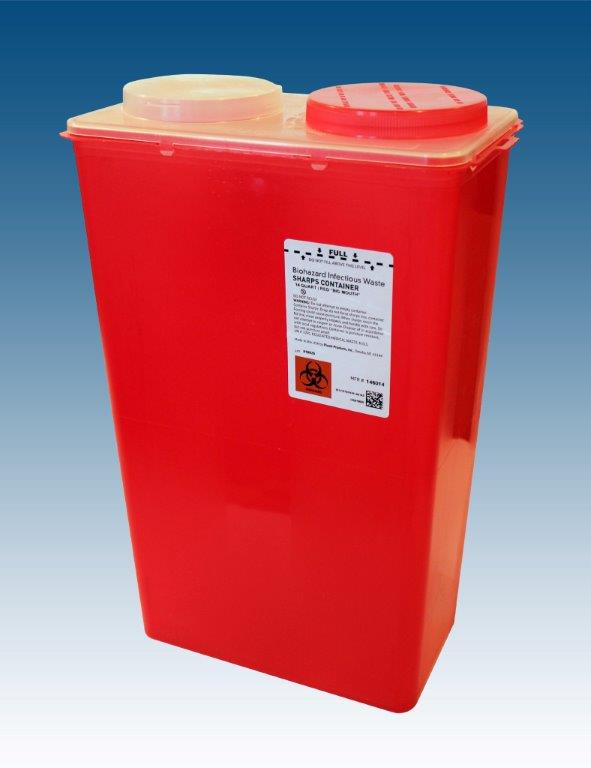 Countertop Sharps Disposal Container | Sharps Disposal | Plasti Products